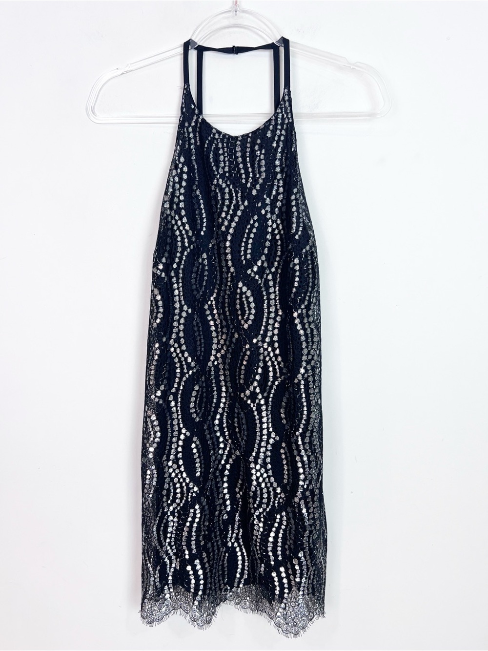 AQUA BLACK SILVER SLEEVELESS PARTY COCKTAIL FORMAL PROM SHIFT DRESS WOMENS SMALL